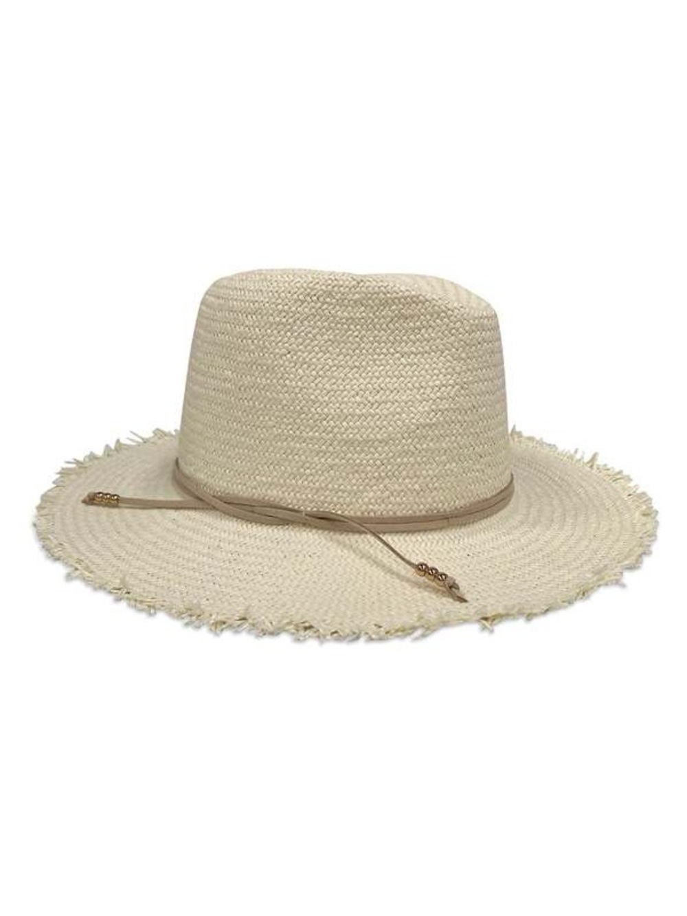 Hat Attack | classic travel hat fringe in “bleach/bone”